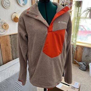 adidas Tan and Orange towel fabric Sweater